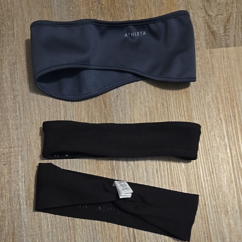 Athleta Headband Set - Black and Gray